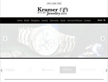 Tablet Screenshot of kramerjewelers.com